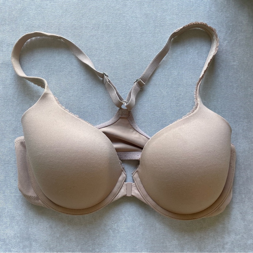 Victoria’s Secret racerback demi bra in cream/beige 34D